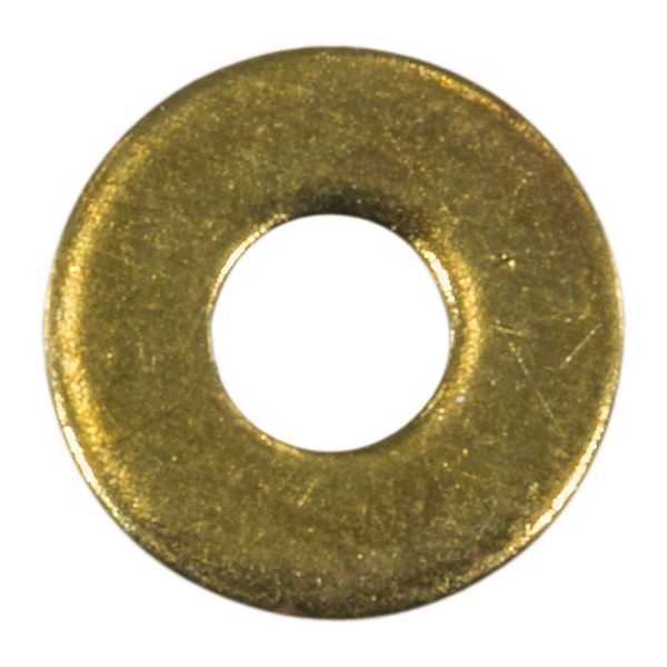 Midwest Fastener Flat Washer, For Screw Size #4 , Brass 50 PK 61931